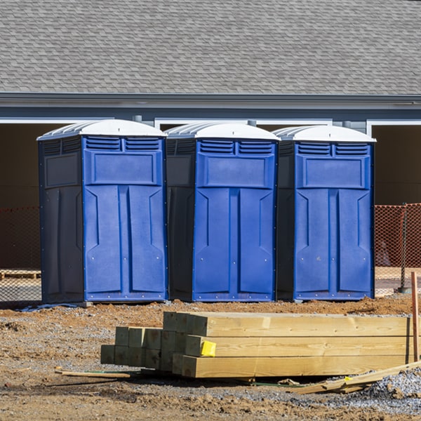 what is the expected delivery and pickup timeframe for the portable toilets in Lenhartsville PA